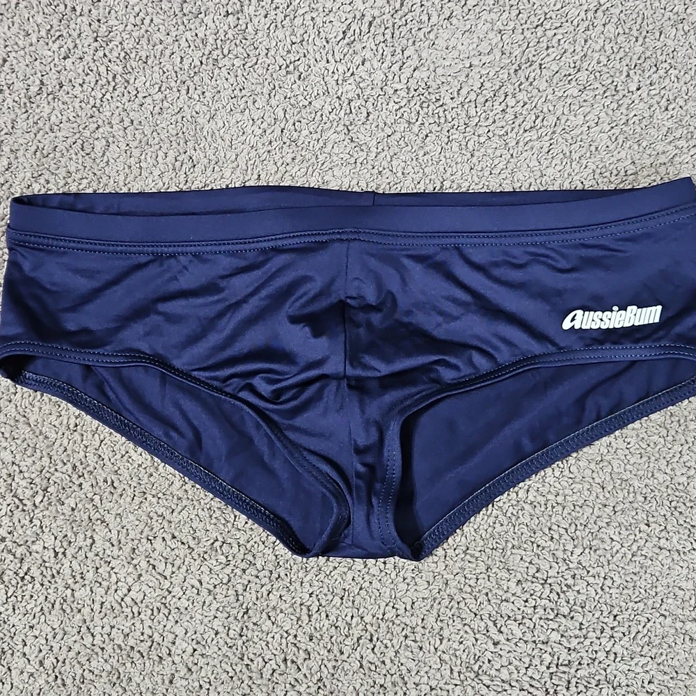 AussieBum Navy Swim Briefs - Picture 1 of 9